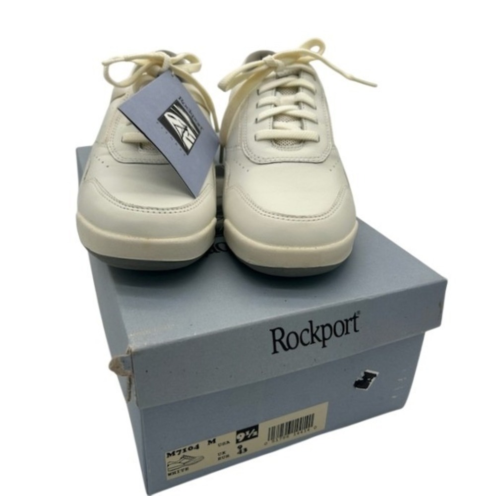 NEW Rockport ProWalker M7104 Walking Shoes Men's Size 9.5 White Leather